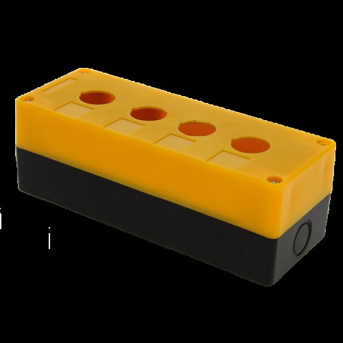 Корпус КП104 пластиковый 4 кнопки желтый EKF PROxima