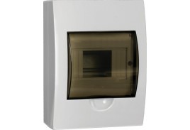 Корпус пластиковый ЩРН-П-6 черная прозрачная дверь IP41 GENERICA