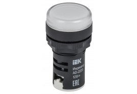 Лампа AD22DS(LED)матрица d22мм белый 12В AC/DC  ИЭК