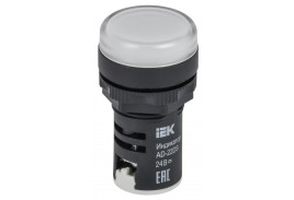Лампа AD22DS(LED)матрица d22мм белый 24В AC/DC IEK
