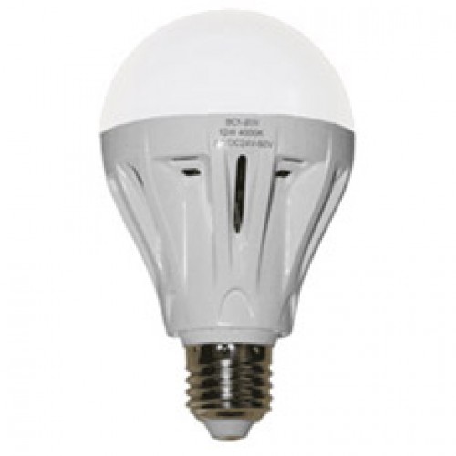 Лампа LED 12W E27 AC/DC 24v-60v 1200Лм 4000К