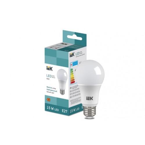 Лампа LED Bulb A60 950lm 4000K E27 IEK