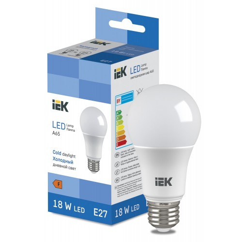 Лампа LED Bulb A65 1850lm 6500K E27 IEK