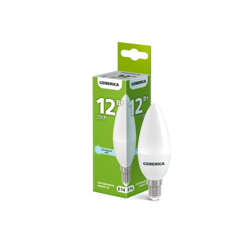 Лампа LED Candle C37 400lm 4000K E14 IEK
