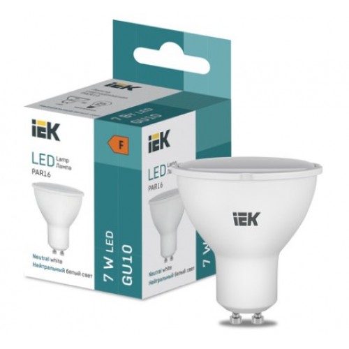Лампа LED PAR16 600lm 4000K GU10 IEK
