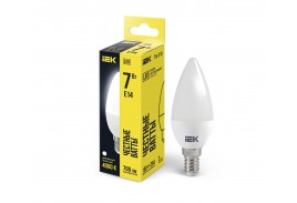 Лампа светодиодная ECO C35 свеча 7Вт 230В 4000К E14 IEK