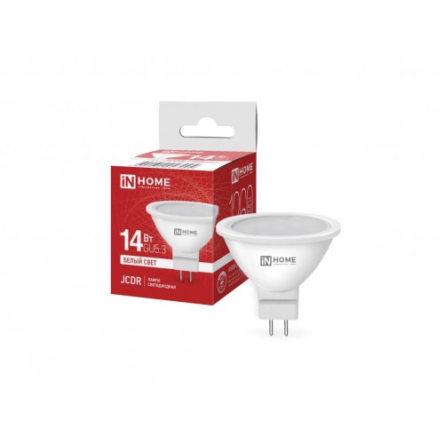 Лампа светодиодная LED-JCDR-VC 14Вт 230В GU5.3 4000K 1260Лм IN HOME