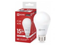 Лампа светодиодная низковольтная LED-MO-PRO 15Вт грушевидная 4000К нейтр. бел. E27 1200лм 12-48В IN HOME
