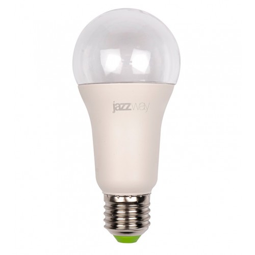 Лампа светодиодная PPG A60 Agro 15w CLEAR E27 IP20  (для растений) Jazzway