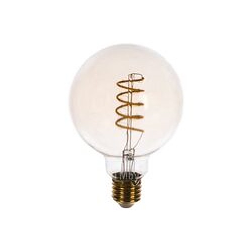 Лампа светодиодная Vintage:LED-G95-4W/GOLDEN/E27/CW GLV21GO Форма "шар", золотистая колба.Спиральная нить. Картон. TM Uniel