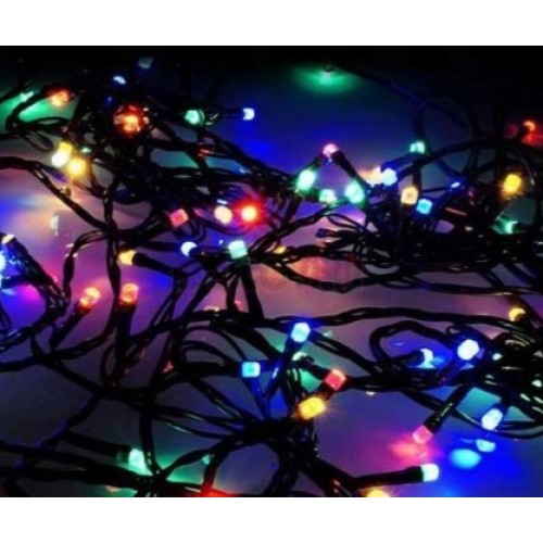 LD200-GM-BO Электрогирлянда Нить 200 мульти LED, 20м, 8 режимов, IP44, 3хАА