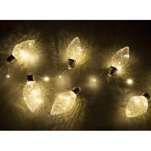 LDM50WW-BO-BS Электрогирлянда Лампы 60 тепло белый LED, 1,3м, IP20, 3хАА