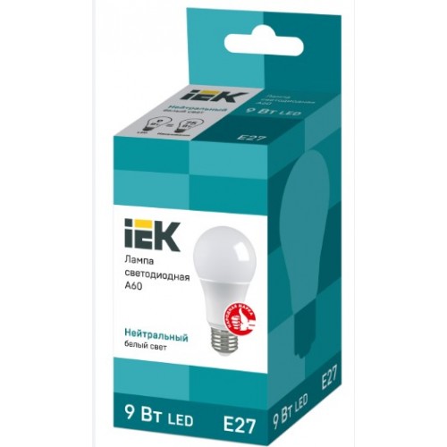 LED Bulb A60 510lm 4000K E27 IEK