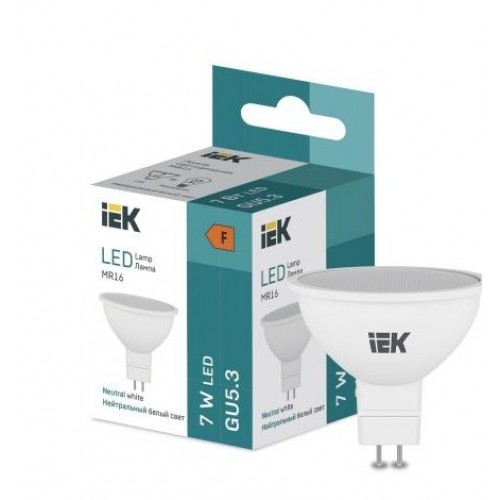 LED MR16 570lm 4000K GU5 IEK