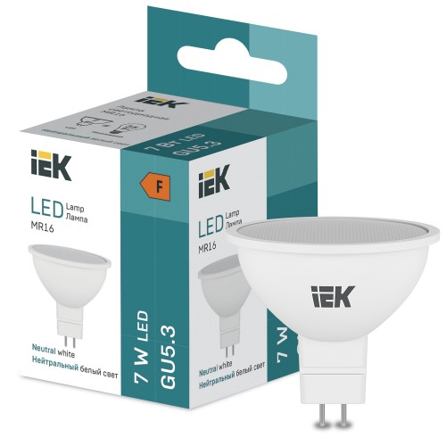 LED MR16 570lm 4000K GU5 IEK