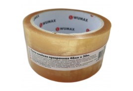Лента клейкая прозрачная 48мм х 50м х 42мкм WUMAX
