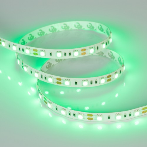 Лента RT 2-5000 12V Green 2x (5060, 300 LED, LUX) (Arlight, 14.4 Вт/м, IP20)