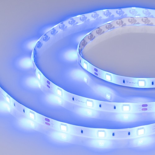 Лента RTW 2-5000SE 12V Blue (5060, 150 LED, LUX) (Arlight, 7.2 Вт/м, IP65)