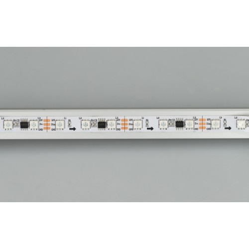 Лента SPI-5000-5060-60 12V Cx3 RGB (10mm, 14.4W/m, IP20) (Arlight, Открытый, IP20)