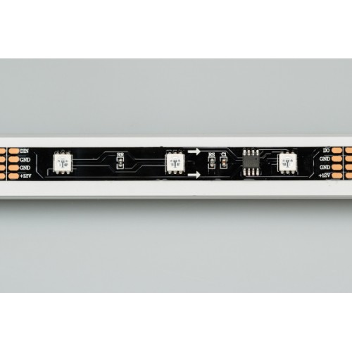 Лента SPI-5000-AM 12V RGB (5060,150 LED x3,1804, Black) (Arlight, Открытый, IP20)