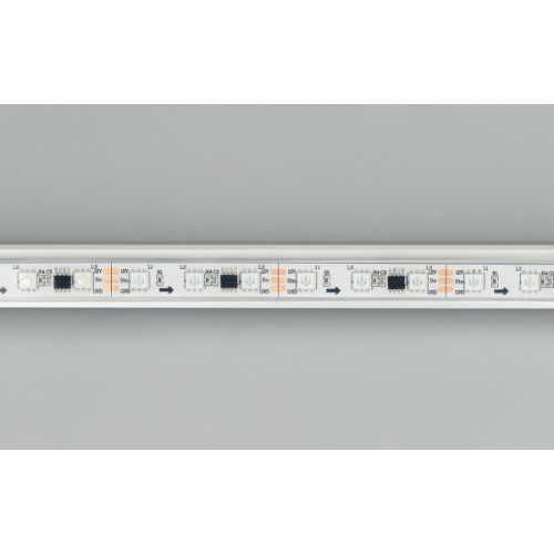 Лента SPI-5000PGS-5060-60 12V Cx3 RGB (12mm, 14.4W, IP67) (Arlight, Закрытый, IP67)