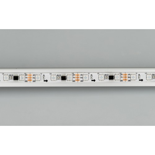 Лента SPI-5000SE-5060-60 12V Cx3 RGB (10mm, 14.4W/m, IP65) (Arlight, Закрытый, IP65)
