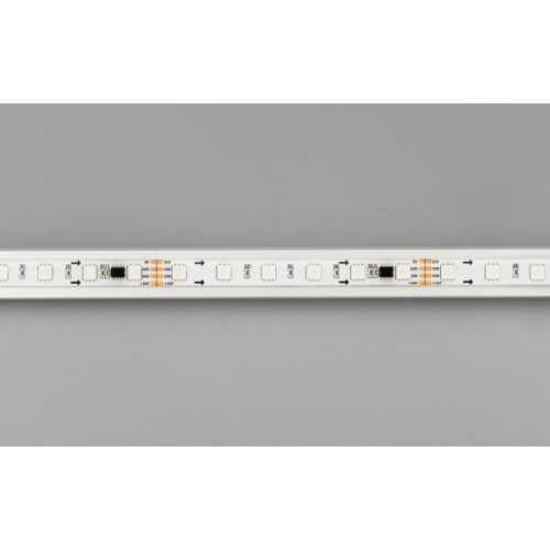 Лента SPI-5000SE-5060-60 24V Cx6 RGB-Auto (10mm, 13.2W/m, IP65) (Arlight, Закрытый, IP65)