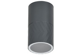LIGHTING Светильник уличный 5110 потолочный под лампу GU10 IP65 серый IEK