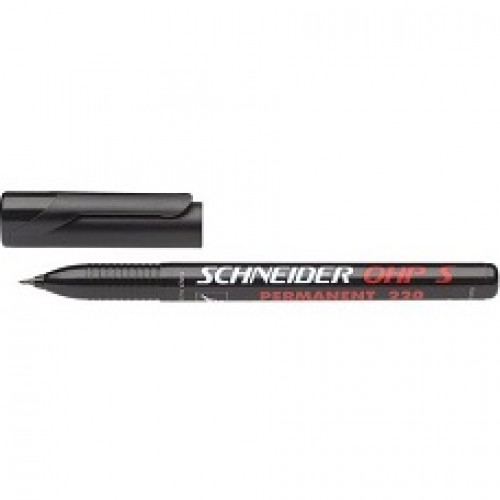 Маркер Schneider OHP220S перманентный черный 0,4мм