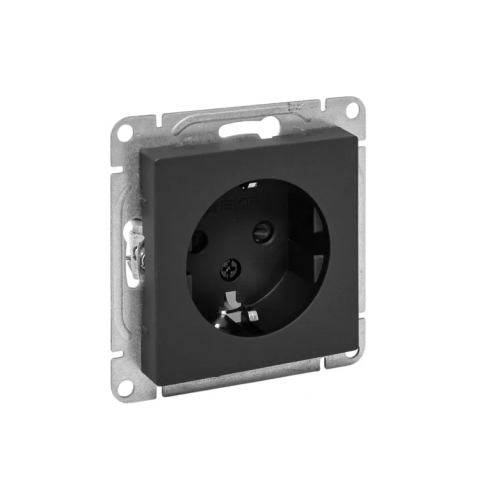Механизм розетки RJ45 - 2шт, (cat5), чёрный Эпика EKF
