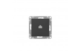 Механизм розетки RJ45 (cat5), чёрный Эпика EKF