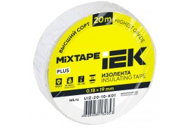 MIXTAPE 5 Изолента 0,18х19мм белая 20м IEK