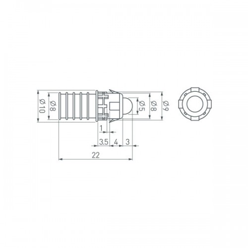 Модуль герметичный ARL-D9 5V Yellow (Arlight, Закрытый, IP67)