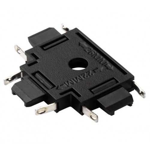 MTR16 CT-BL Коннектор черный T-обр. Jazzway