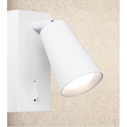 Накладной светильник WOLTA WSL-GU10/W11W IP20 под лампу GU10 Белый CONO D60x140x60