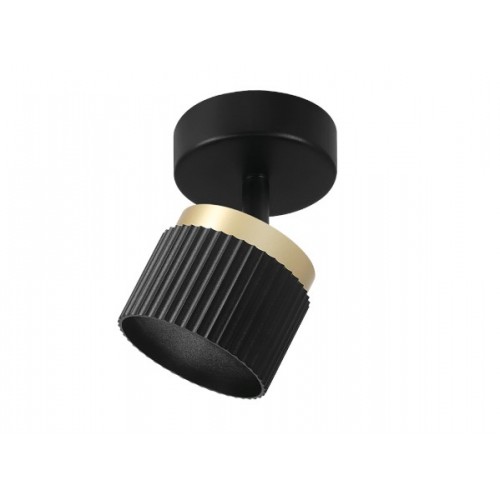 Накладной светильник WOLTA WSL-GX53/19BG-2 MUSE под лампу GX53 Черный/Золото D85x140