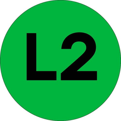 Наклейка "L2" d=20мм EKF PROxima