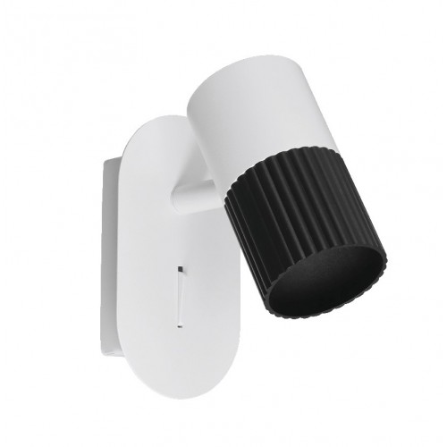 Настенный светильник WOLTA WSL-GU10/W18BW DUO под лампу GU10 Белый/черный D55x130x120