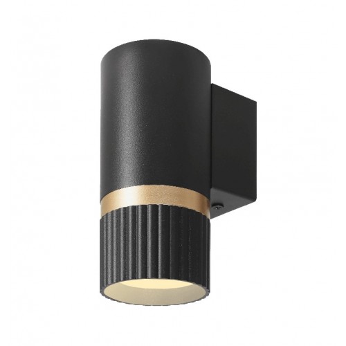 Настенный светильник WOLTA WSL-GU10/W19BG DUO под лампу GU10 Черный/золото D55x130x80