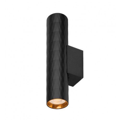 Настенный светильник WOLTA WSL-MR11/W17BG Piccole под лампу MR11 с цоколем GU10 IP20 Черный/золото D40x180x70mm