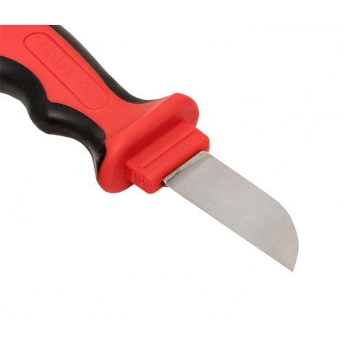 Нож для снятия изоляции с прямым лезвием 1000V WS-32 EKF Professional