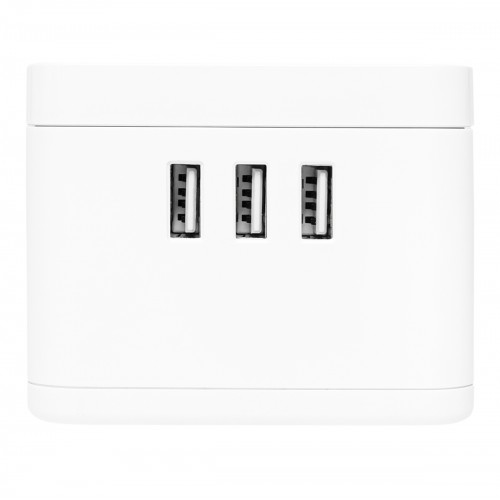 Удлинитель "Куб" 2 гнезда 3USB 2,4А+зарядное устройство 1,3 метра 1мм2