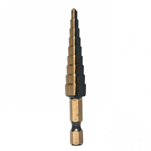 Ступенчатое сверло ST-4-12/1 HSS (9 ступ.)