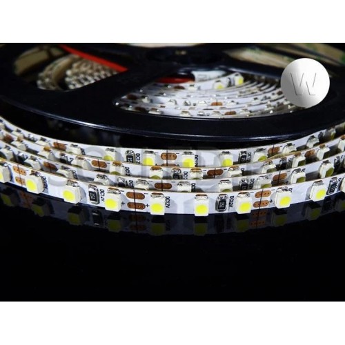 Открытая светодиодная лента SMD 2835 120LED/m IP20 12V нейтральный белый 9,6W/M (упаковка 5 метров)