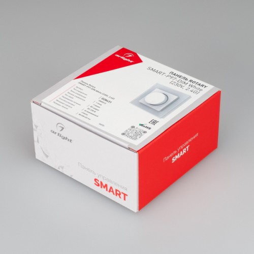 Панель Rotary SMART-P97-DIM White (230V, 2.4G) (Arlight, IP20 Пластик, 5 лет)