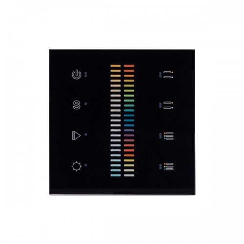 Панель Sens SR-2830C-AC-RF-IN Black (220V,RGB+CCT,4зоны) (Arlight, IP20 Пластик, 3 года)