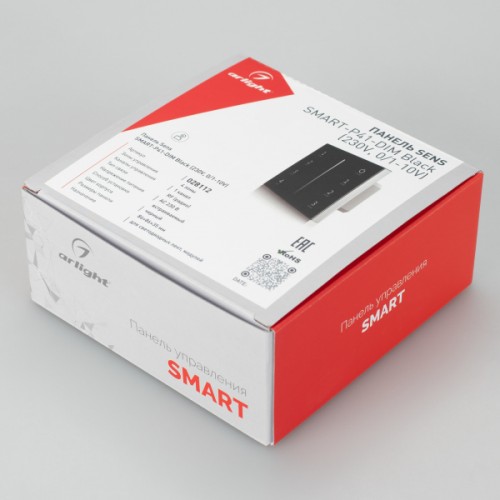 Панель SMART-P34-DIM-IN Black (230V, 0-10V, Sens, 2.4G) (Arlight, IP20 Пластик, 5 лет)