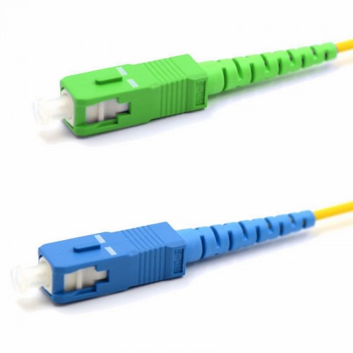 Патч-корд оптический переходной (SM), 9-125 (OS2), SC-APC-SC-UPC, (Simplex), LSZN, 2м