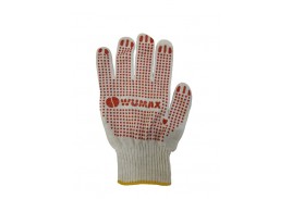 Перчатки трикотаж. WUMAX х/б, ПВХ, 5 нитей, 10класс, 150текс