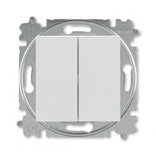 Переключатель 2-кл. СП Levit IP20 сер./бел. ABB 2CHH595245A6016